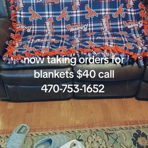 Plaid Fleece Blanket with Team Logo